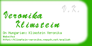 veronika klimstein business card